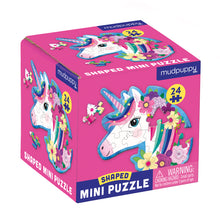 Afbeelding in Gallery-weergave laden, Mudpuppy 24pc Shaped Mini Puzzle Unicorn
