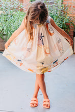 Afbeelding in Gallery-weergave laden, Bonnie &amp; The Gang Dottie Dress Sunset Print

