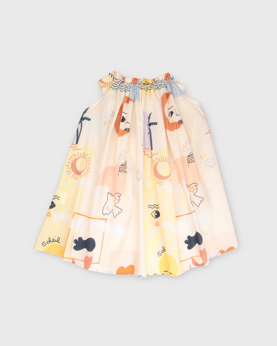 Bonnie & The Gang Dottie Dress Sunset Print