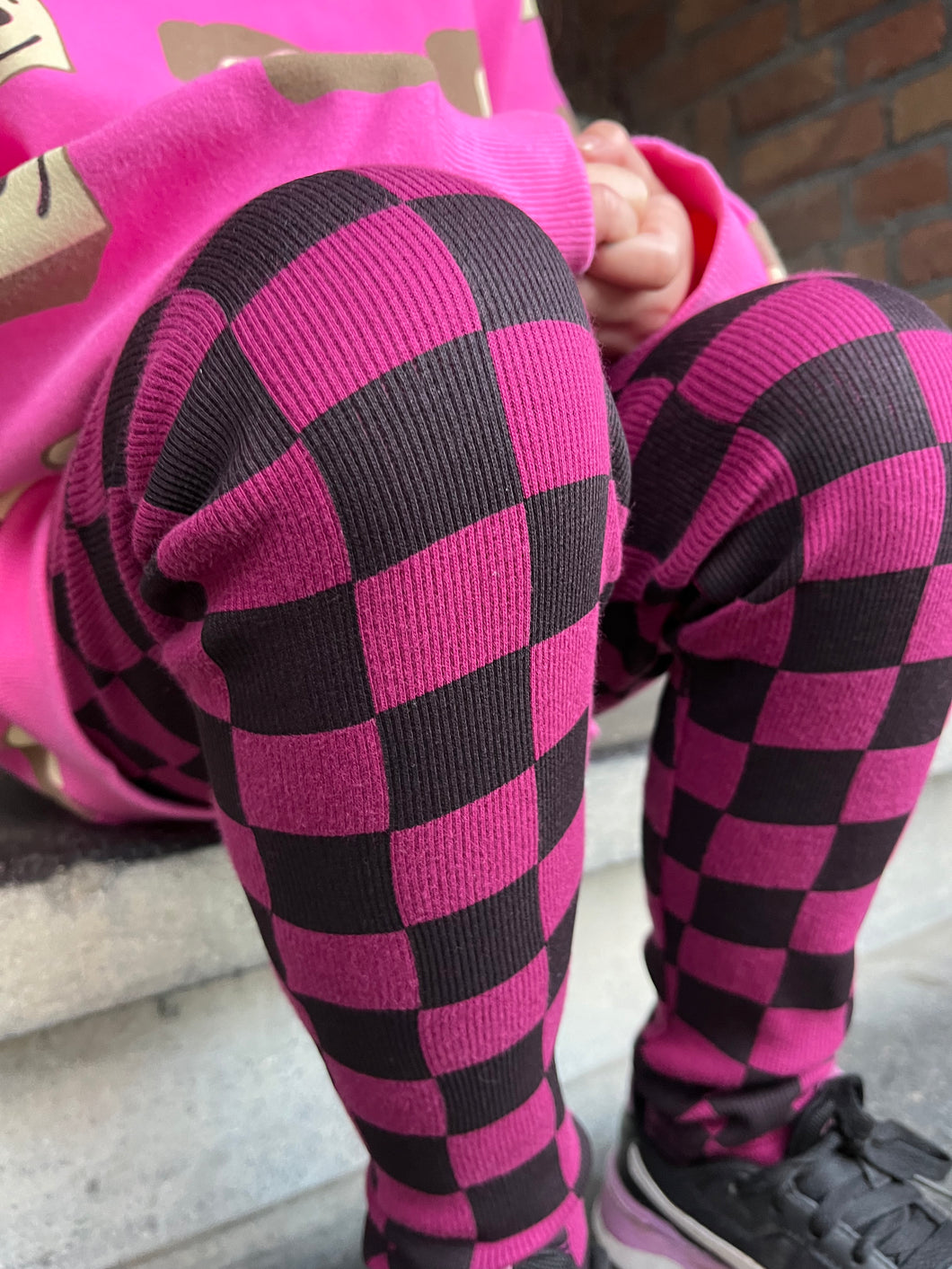 Daily Brat Cheery Checked Pants Rose SALE -50%