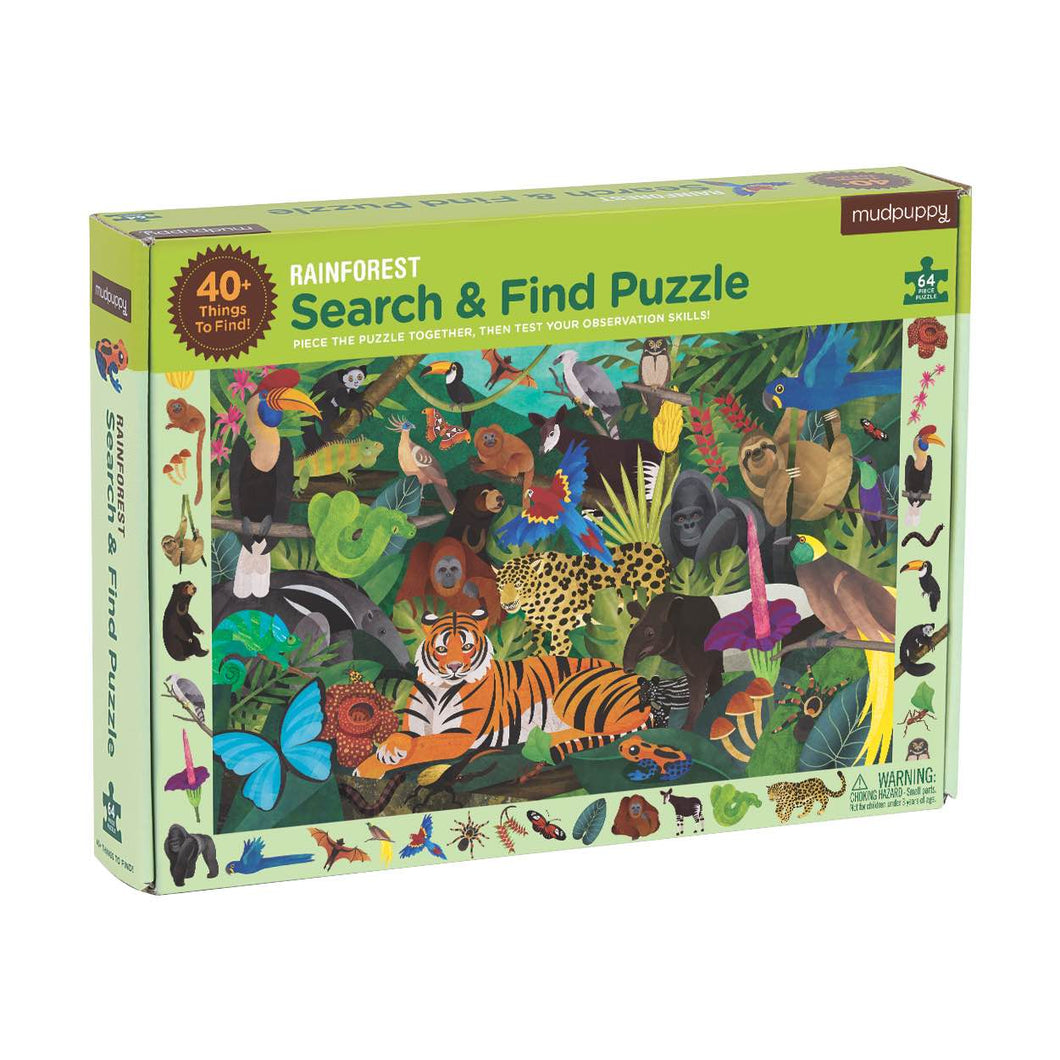 Mudpuppy Search & Find Puzzle Rainforest